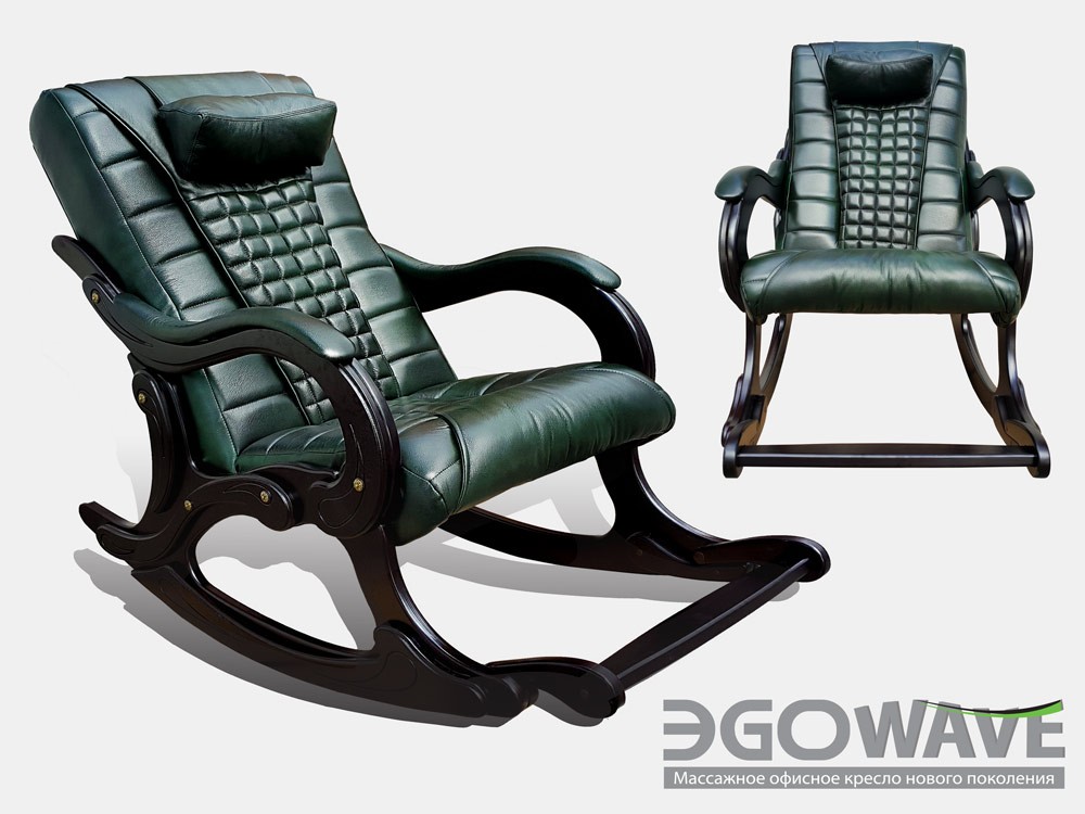 Массажные кресла EGO Массажное кресло-качалка EGO WAVE EG-2001 ELITE Малахит СпортДоставка