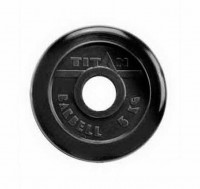 Диск блин обрезиненный Titan Barbel d51 5 кг s-dostavka - магазин СпортДоставка. Спортивные товары интернет магазин в Екатеринбурге 