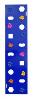 Скалодром пристенный 500*2000 стандарт ЭЛЬБРУС (10 зацепов) синий с отверстиями - магазин СпортДоставка. Спортивные товары интернет магазин в Екатеринбурге 